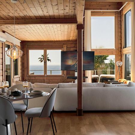 Increible Villa De Madera Con Vistas Al Mar Альхесирас Экстерьер фото